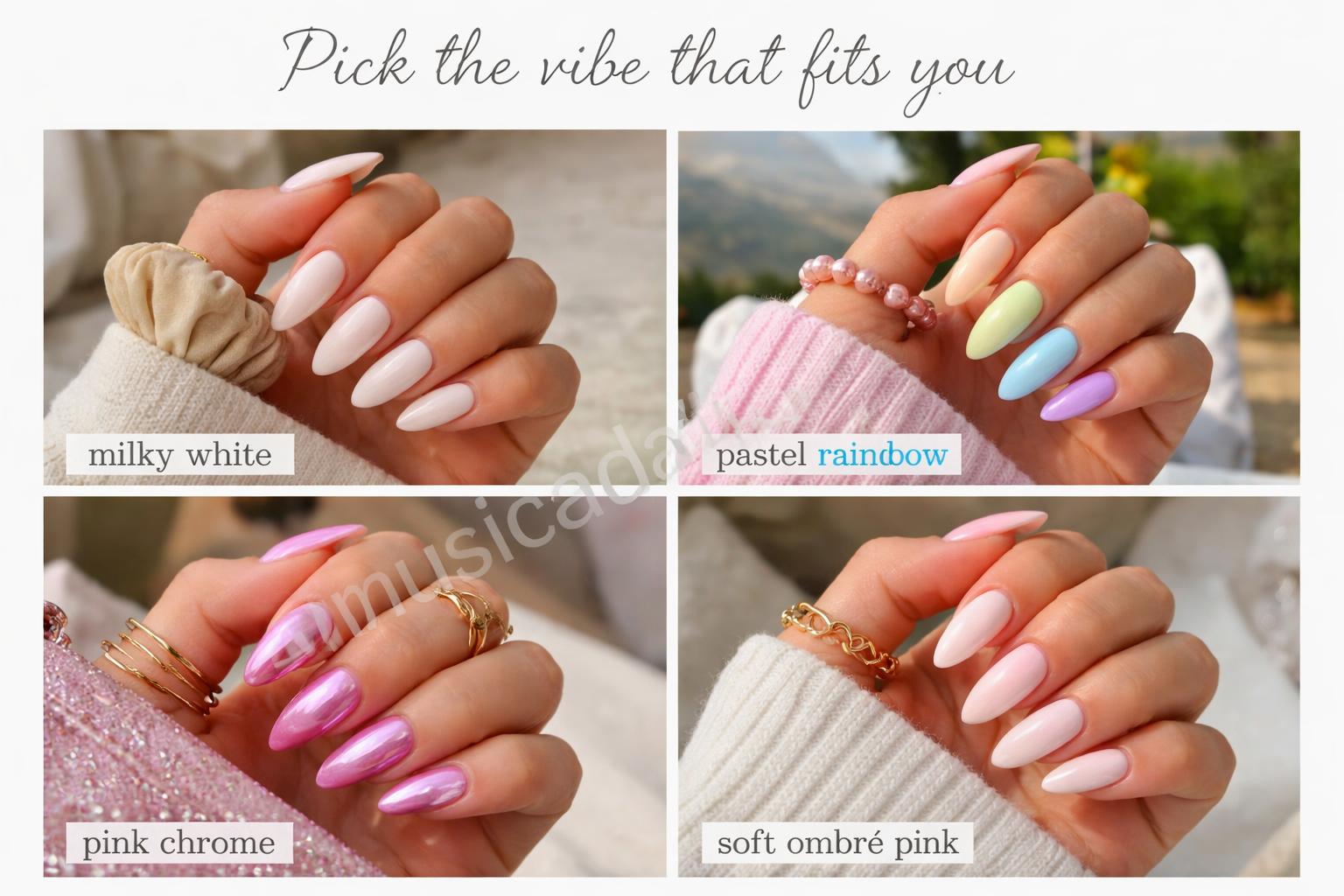 Teen nail style choices acrylic comparison