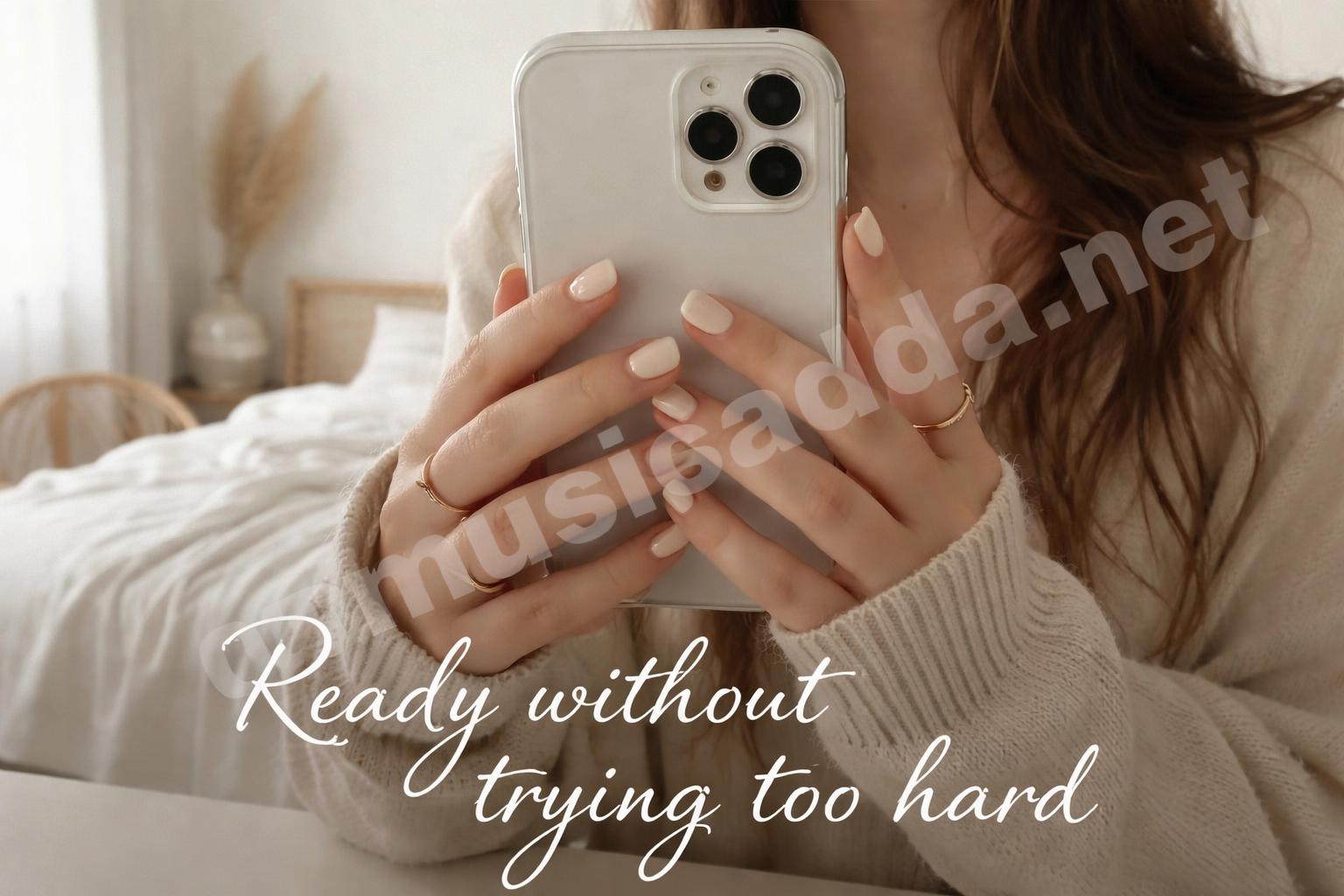 Teen nails instagram ready soft neutral look