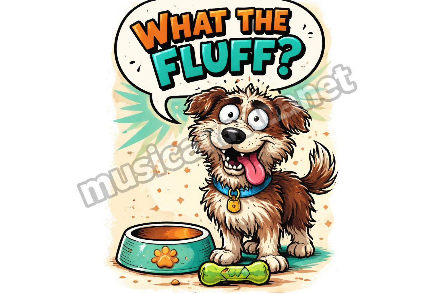 Tongue out funny dog caption