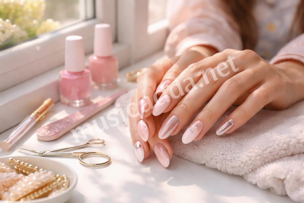 Trendy teen nails expensive lifestyle hero
