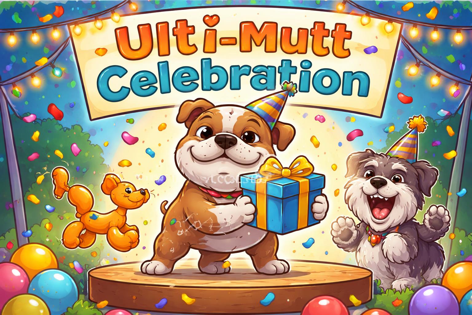 Ulitimutt birthday dog party poster