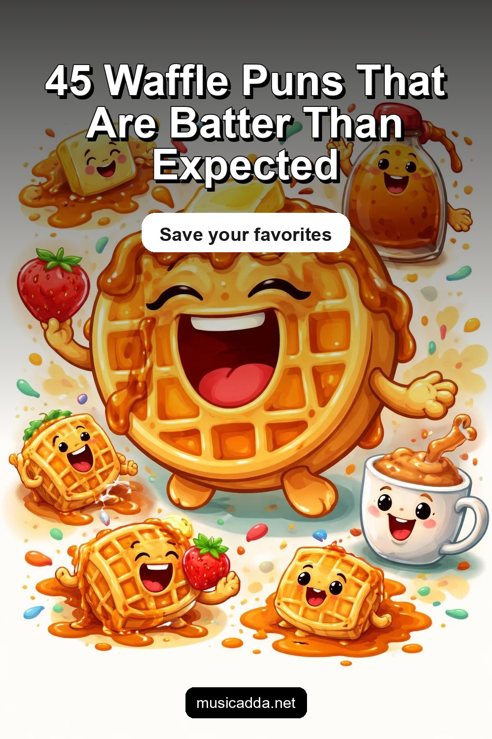 Pinterest image for 45 Waffle Puns Guaranteed to Batter Your Funny Bone
