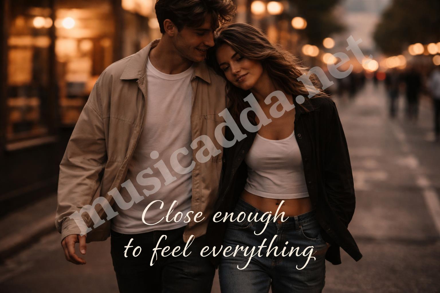 Aesthetic love captions couple candid street photo