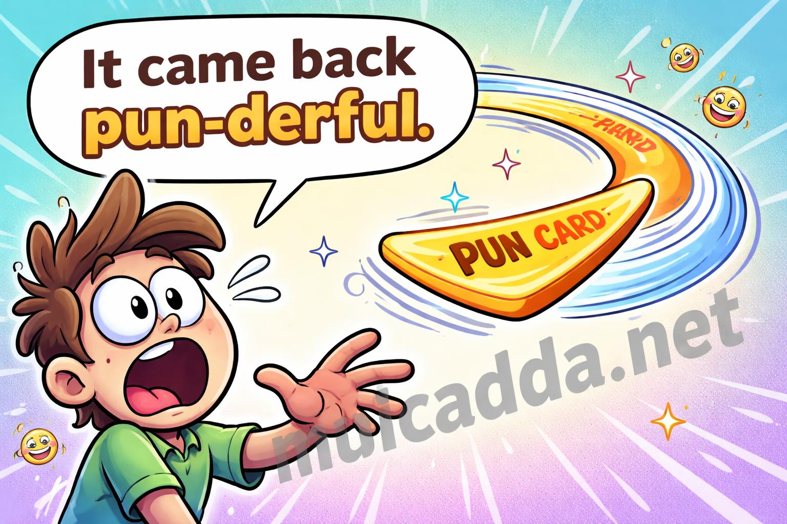 Bad puns coming back around cartoon