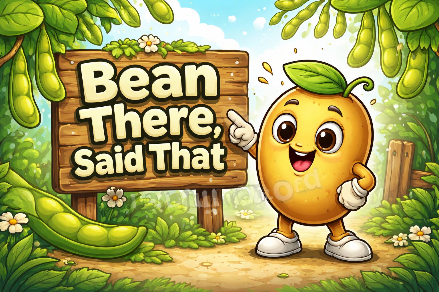 Bean pun clubhouse sign