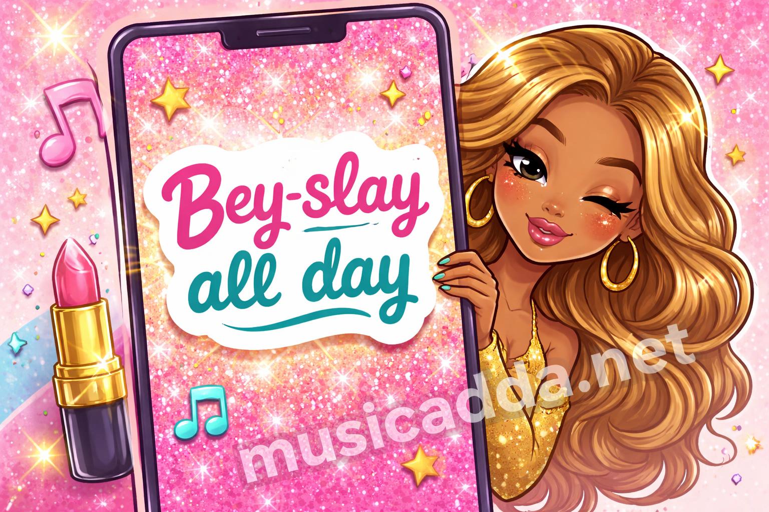 Beyonce puns caption card