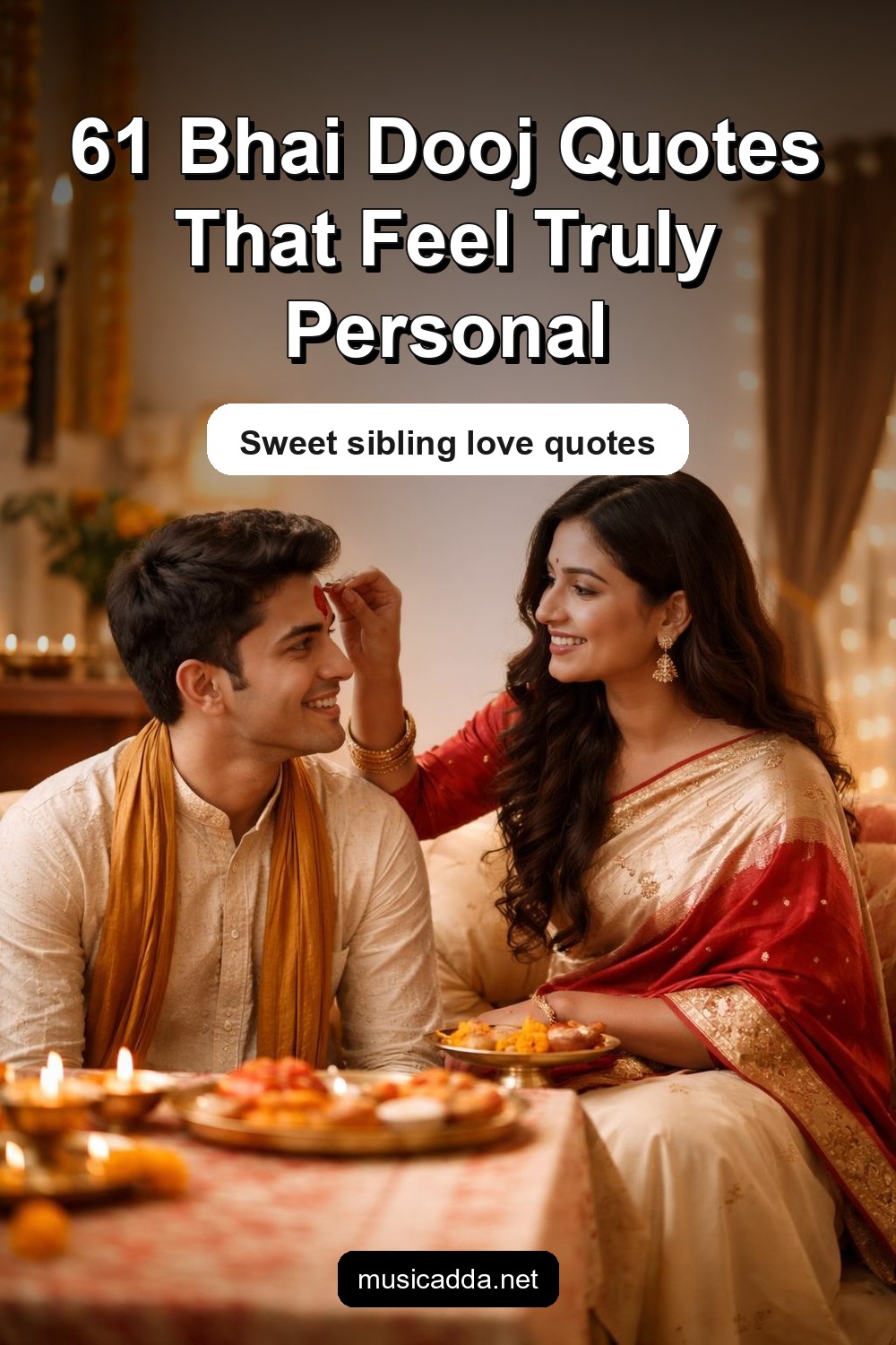 Pinterest image for 61 Bhai Dooj Quotes That Perfectly Express Sibling Love