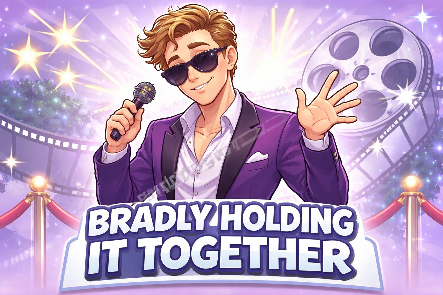 Brad pitt pun caption card
