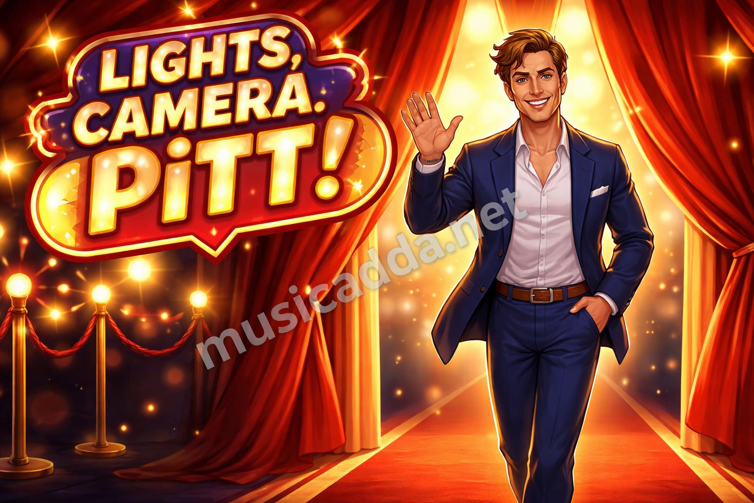 Brad pitt pun movie star scene