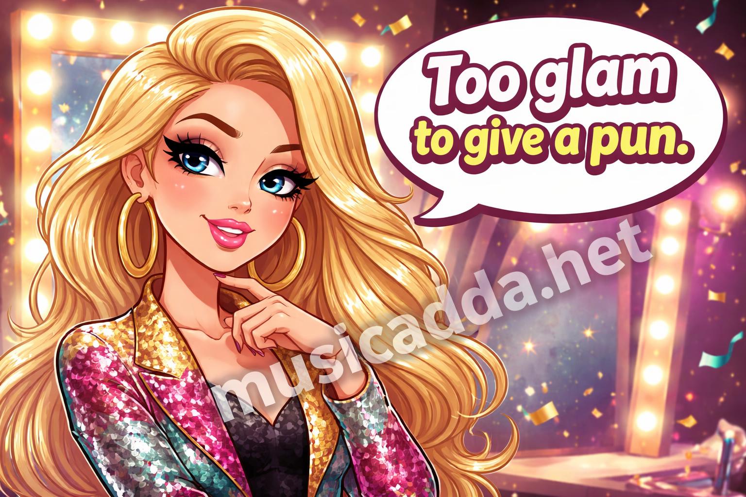 Britney spears confident glam pun