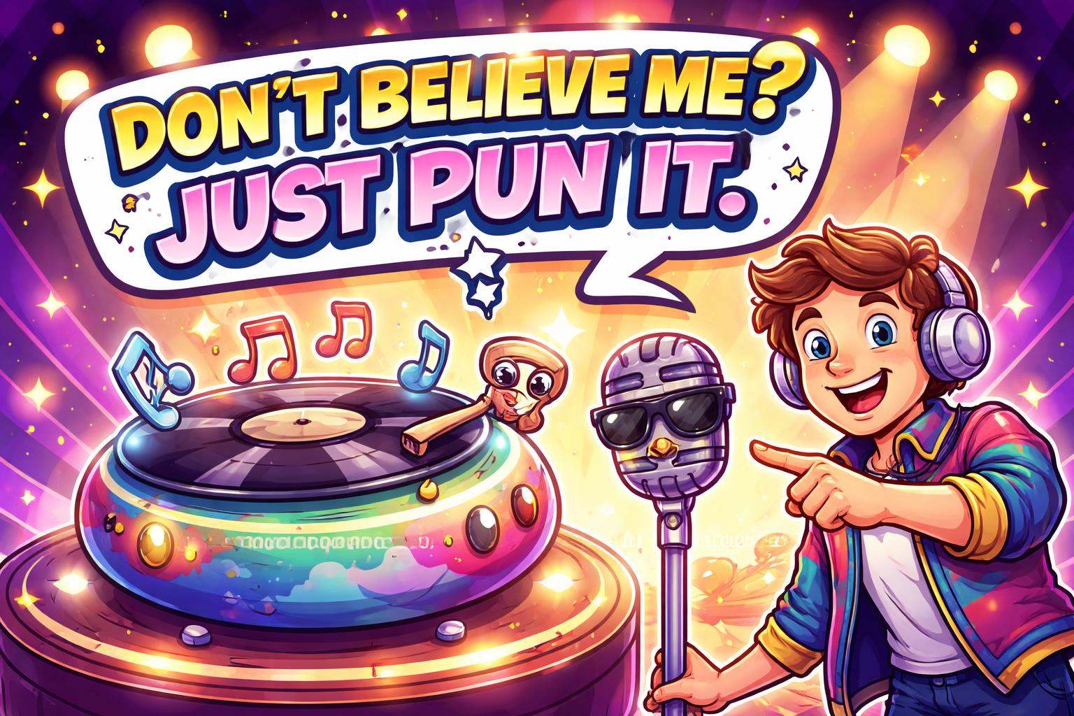 Bruno mars song title pun scene