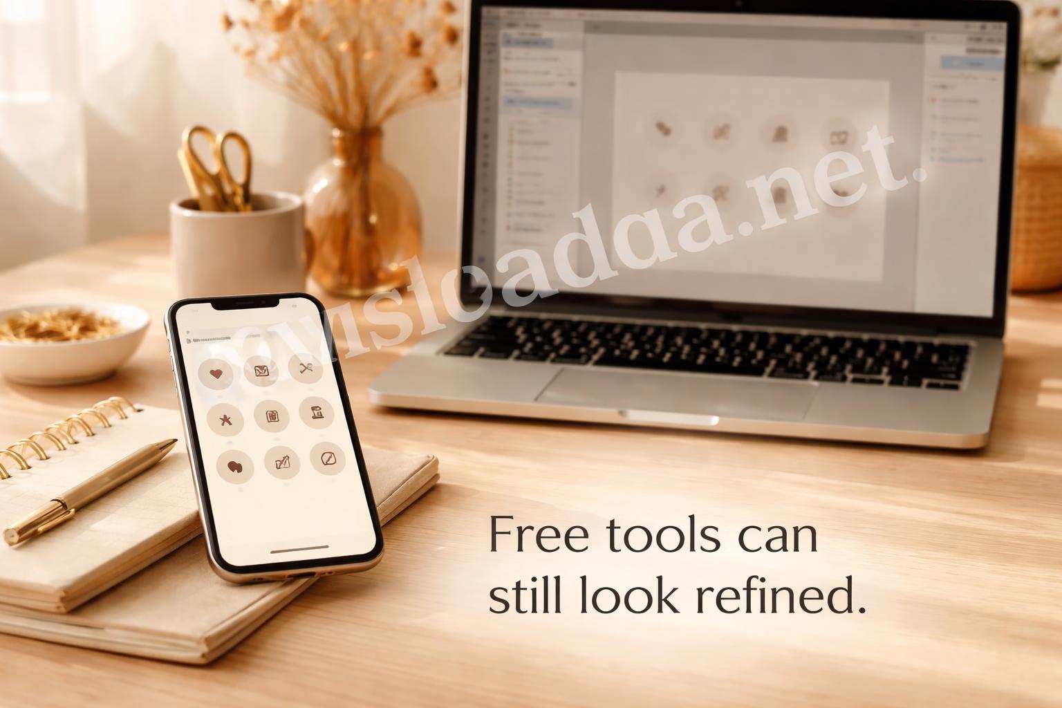 Canva free highlight cover design with icons