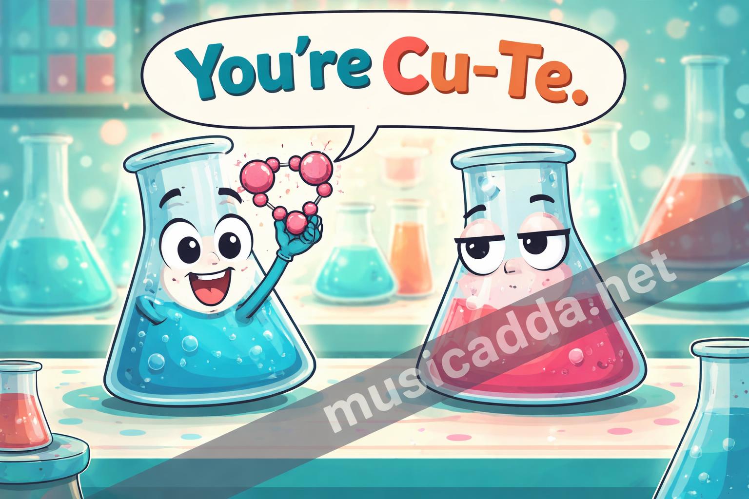 Chemistry corny pun two beakers
