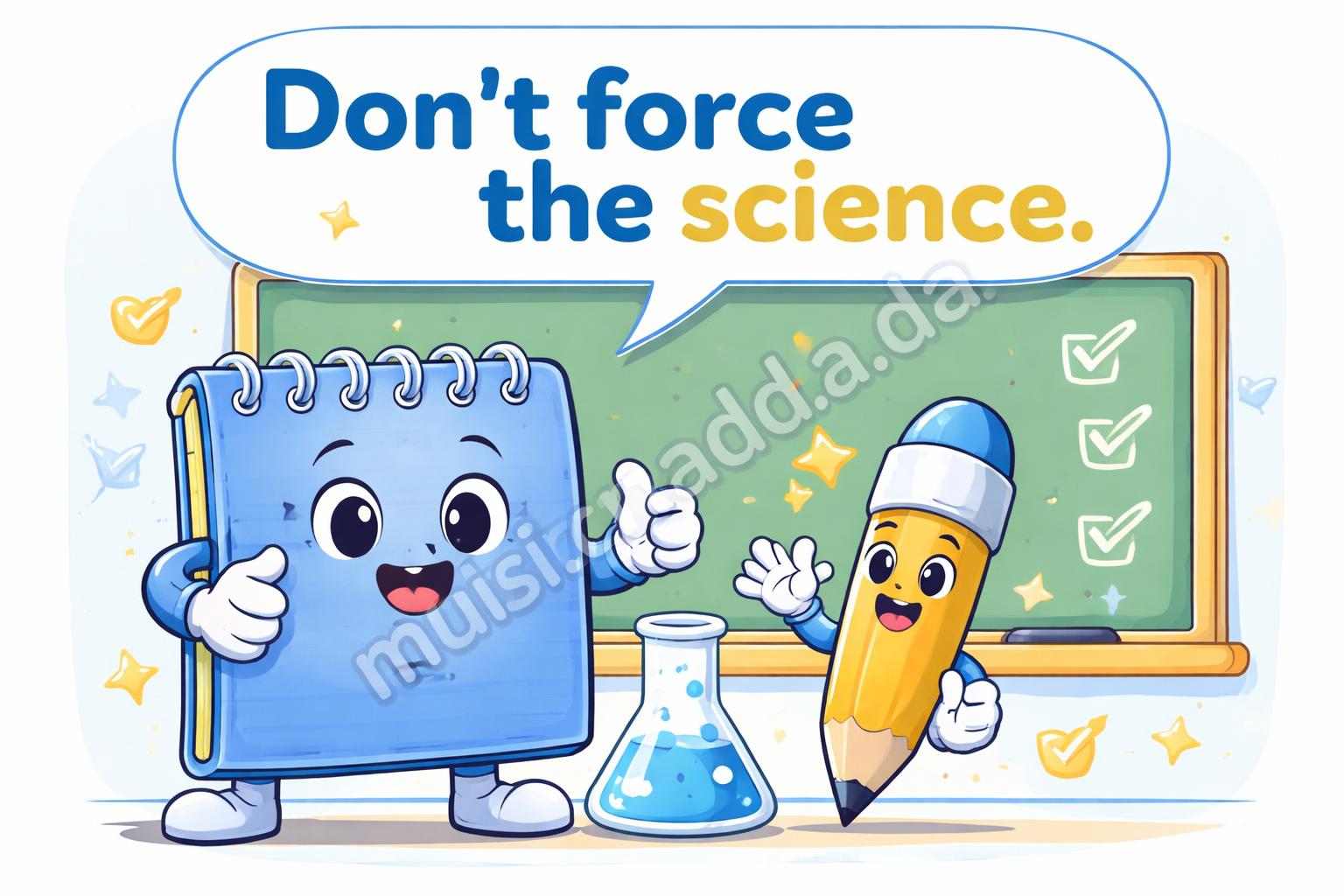 Chemistry pun rules cartoon notebook