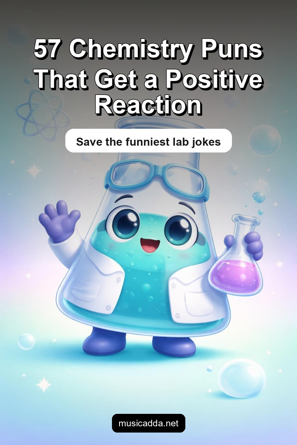 Pinterest image for 57 Chemistry Puns That Get a Positive Reaction