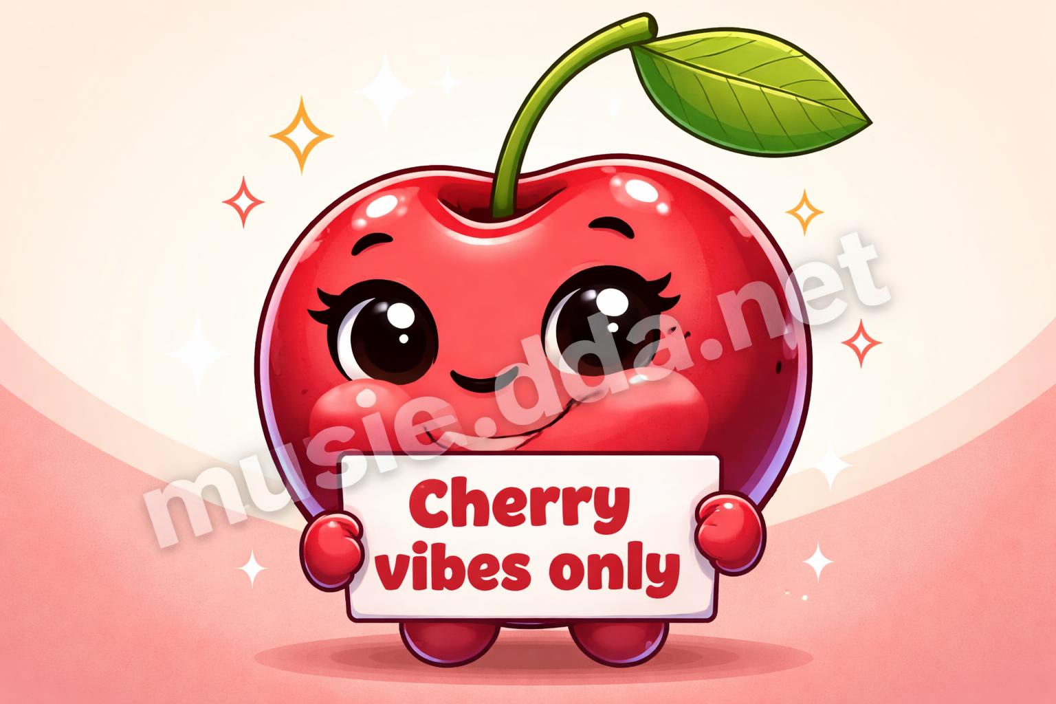 Cherry puns sweet caption cute