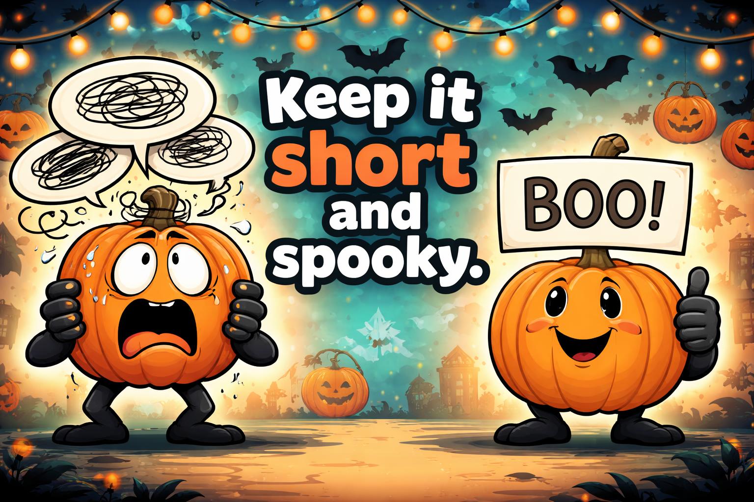 Choose best halloween pun cartoon