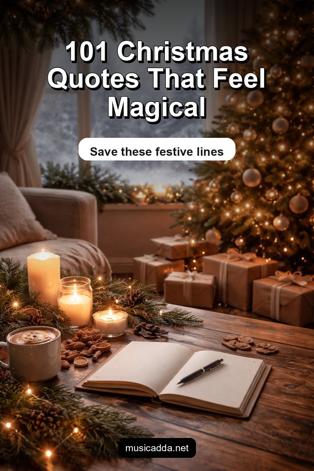 Pinterest image for 101 Christmas Quotes to Make the Holiday More Magical