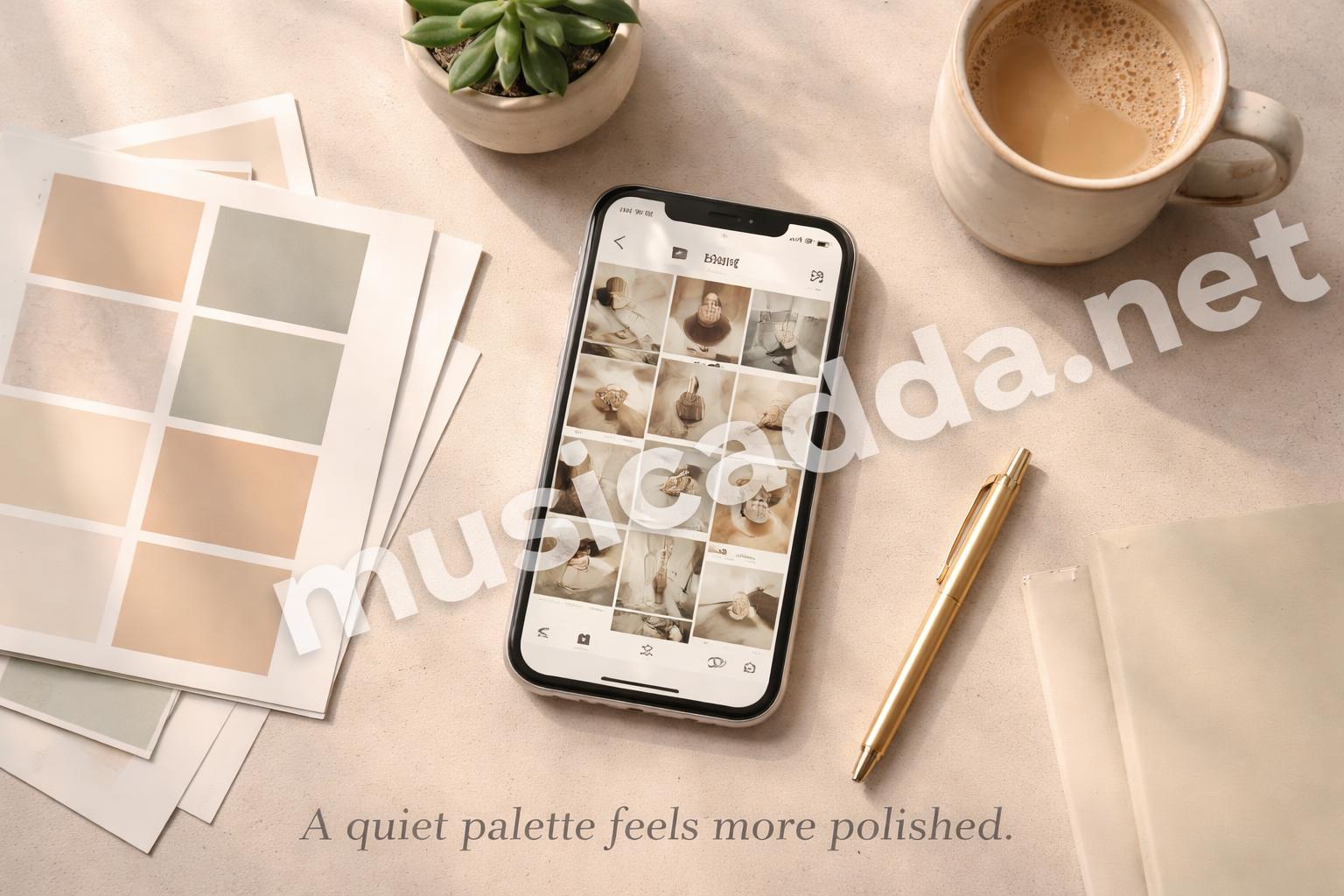 Color palette planning for instagram highlight covers
