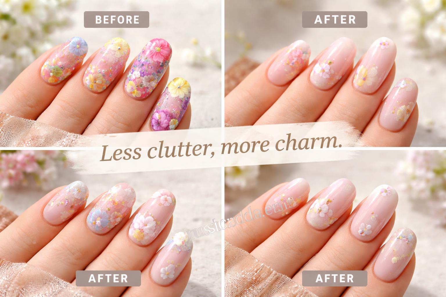 Common pastel nail mistakes comparison