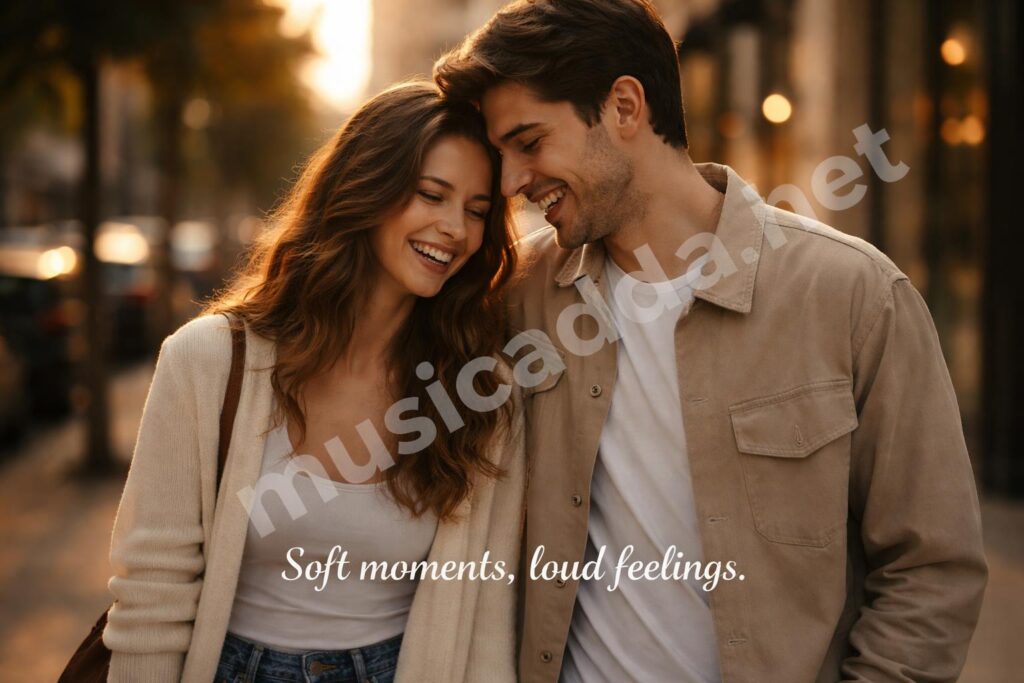 Cute aesthetic couple love captions hero