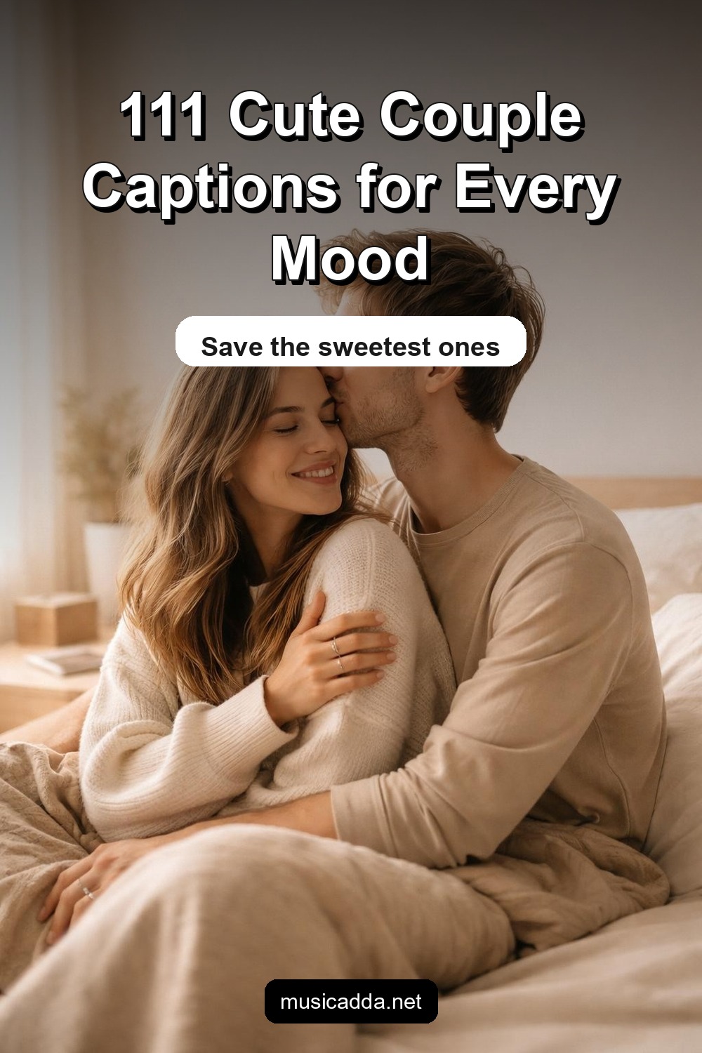 Pinterest image for 111 Cute Aesthetic Love Captions for Couples Who Are Obsessed With Each Other