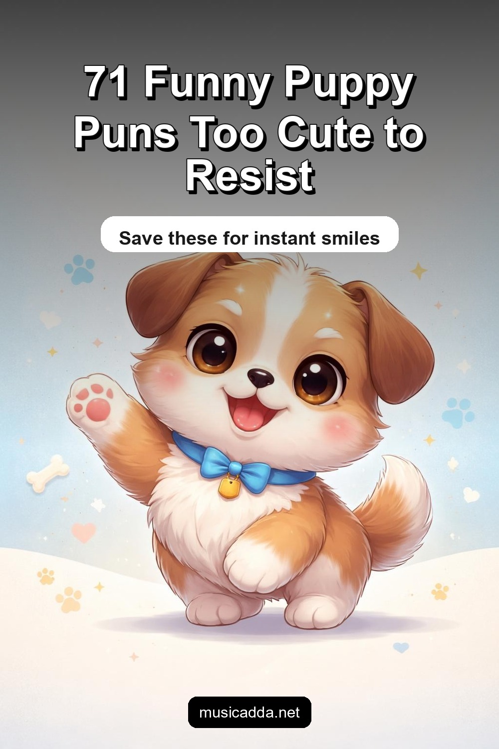 Pinterest image for 71 Funny Puppy Puns Too Cute to Resist