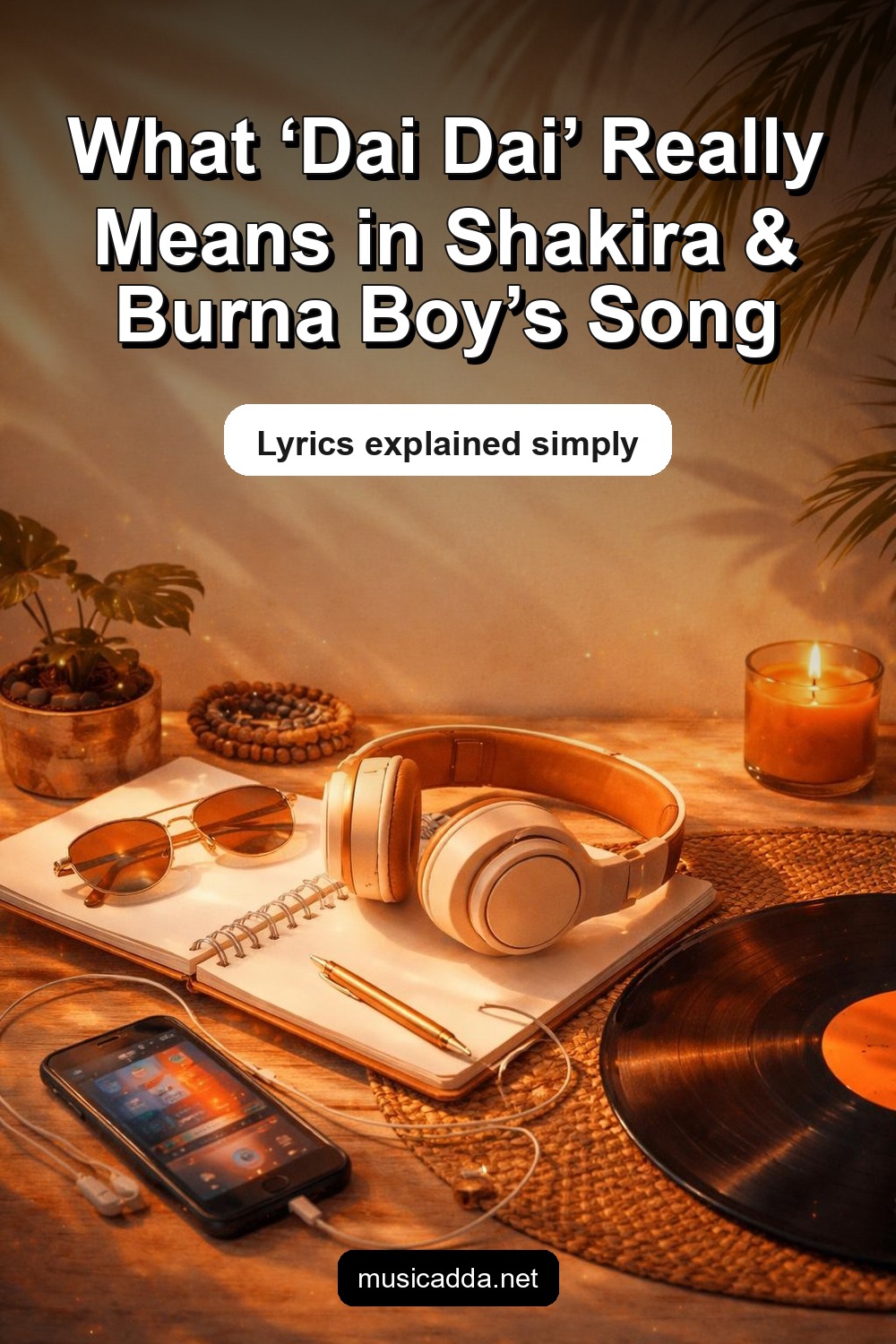 Pinterest image for 'Dai Dai' by Shakira & Burna Boy Meaning: Lyrics Explained & Song Meaning