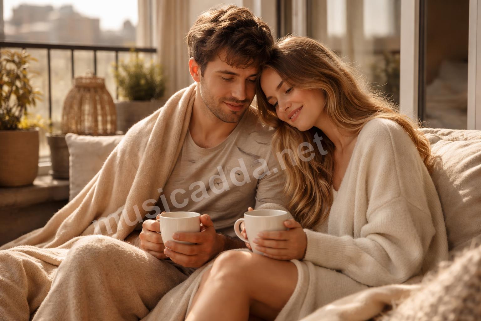 Dreamy couple aesthetic lifestyle hero