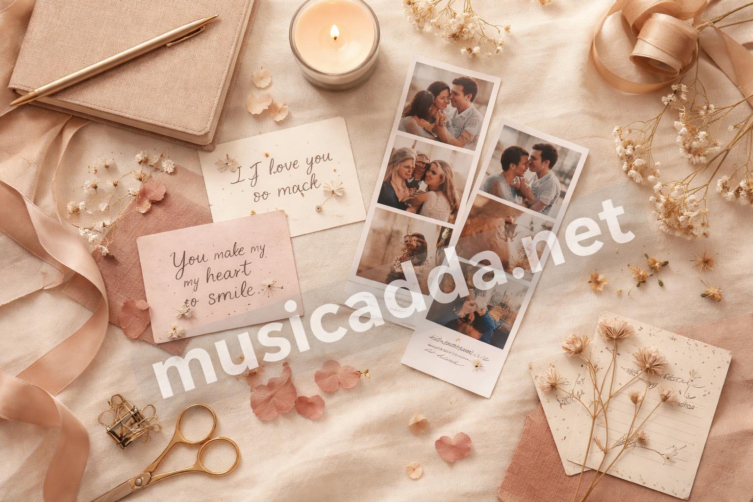 Dreamy love captions pinterest board flatlay