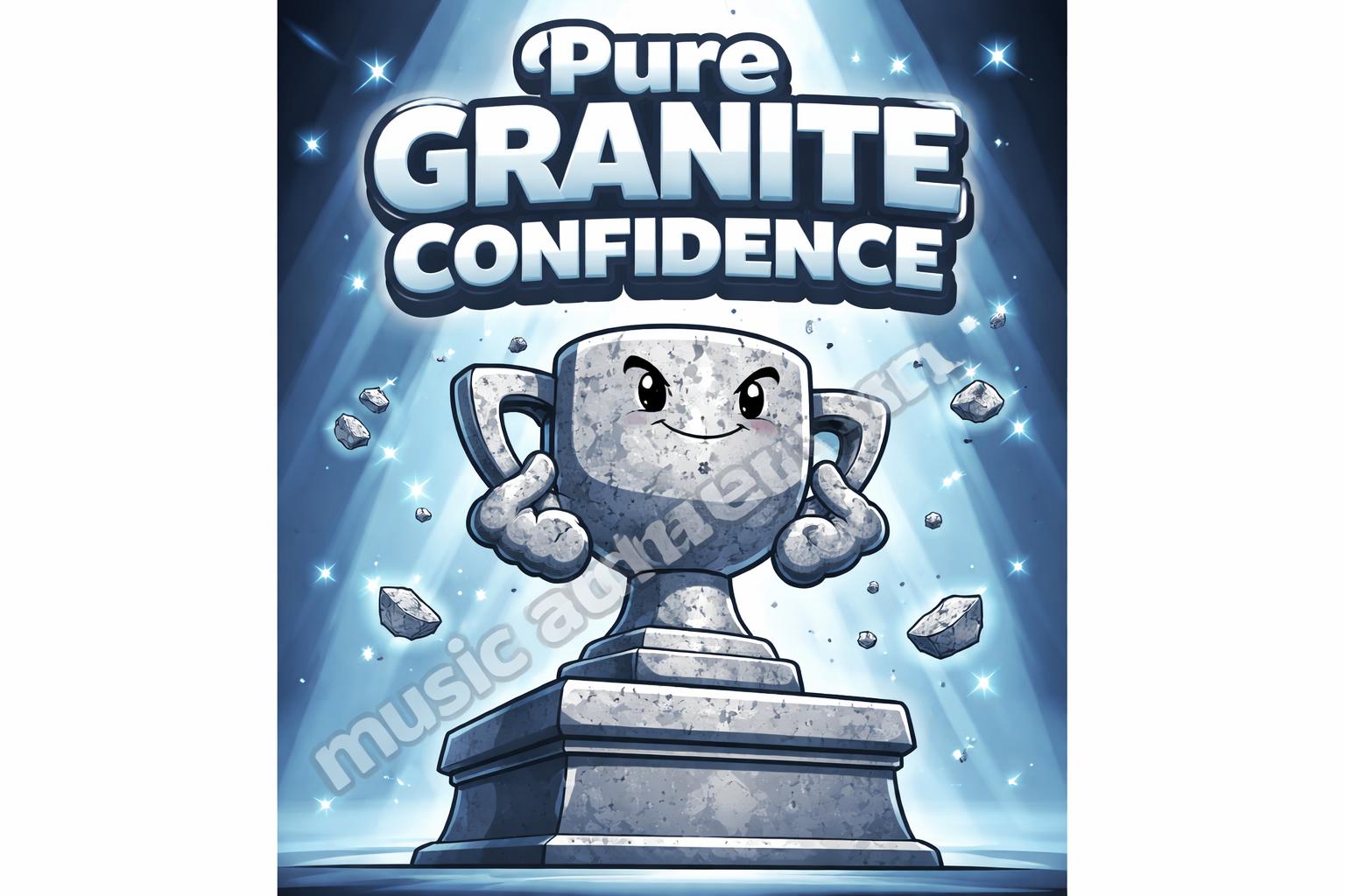 Dwayne johnson confident granite poster