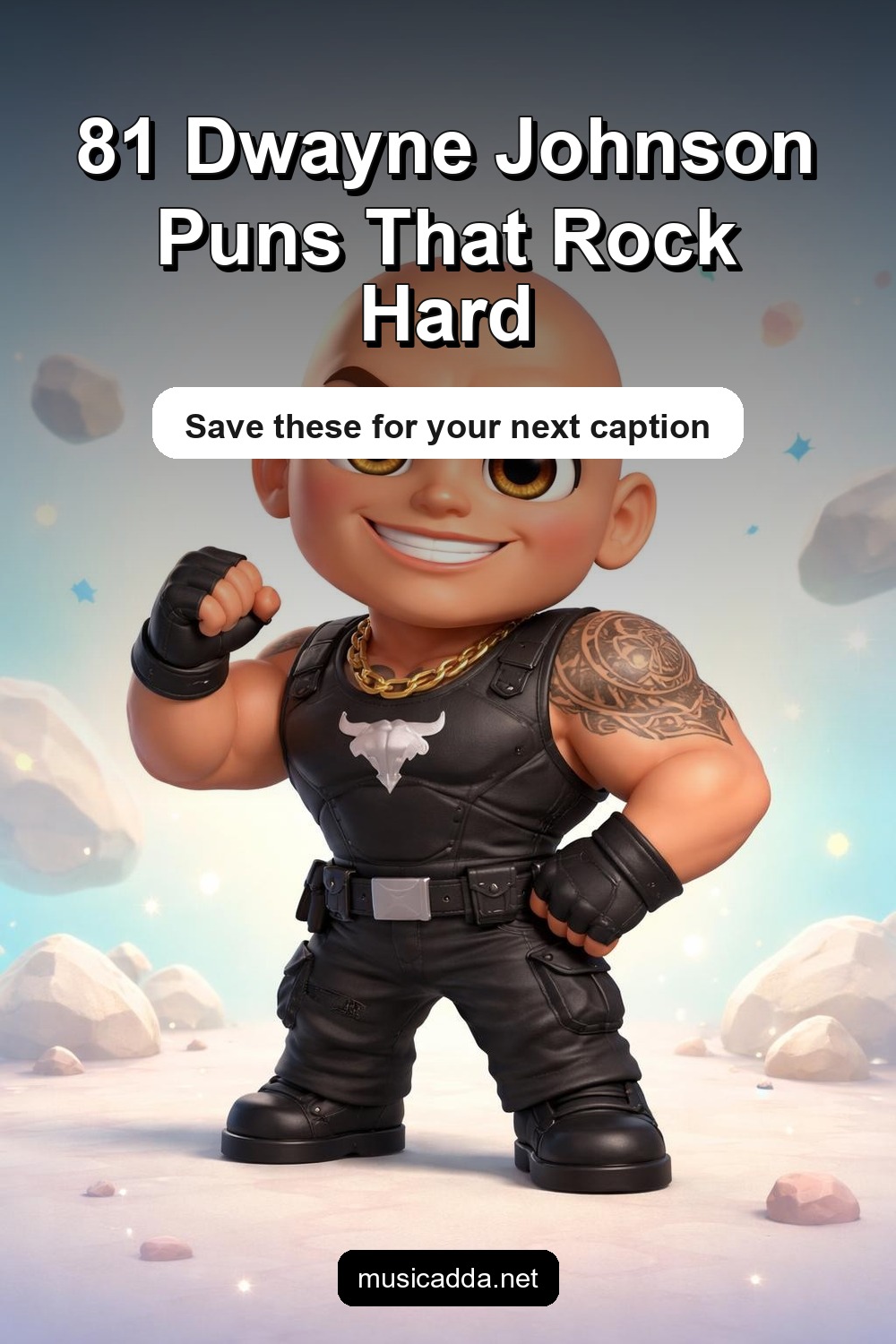 Pinterest image for 81 Dwayne Johnson Puns That Absolutely Rock