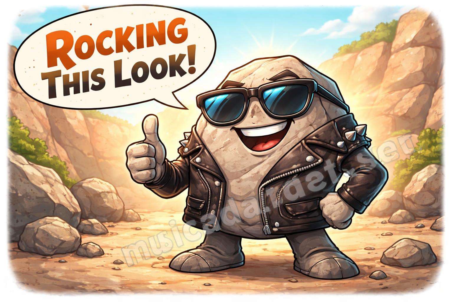Dwayne johnson sunglasses cartoon pun