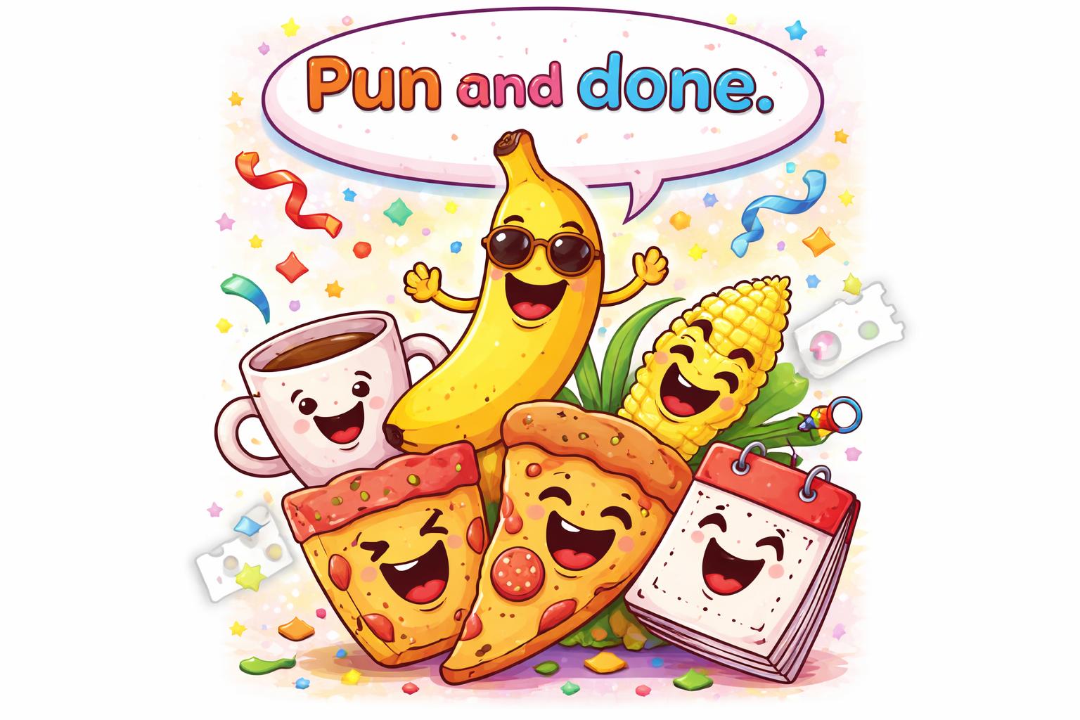 Final pun poster cartoon
