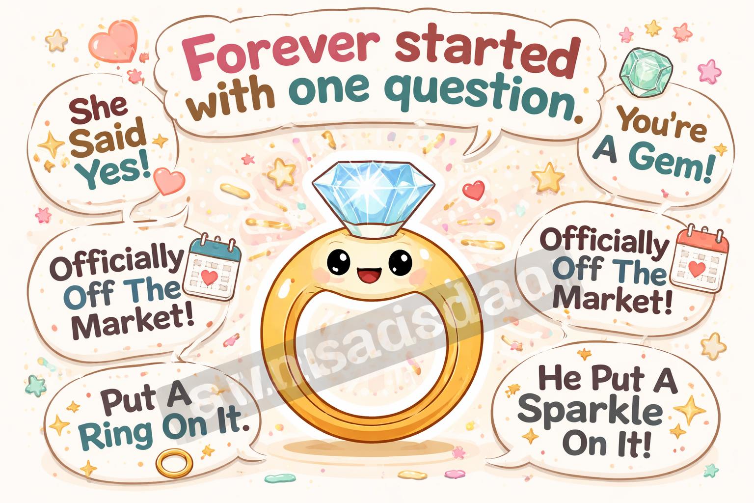 Final shortlist funny engagement lines cartoon