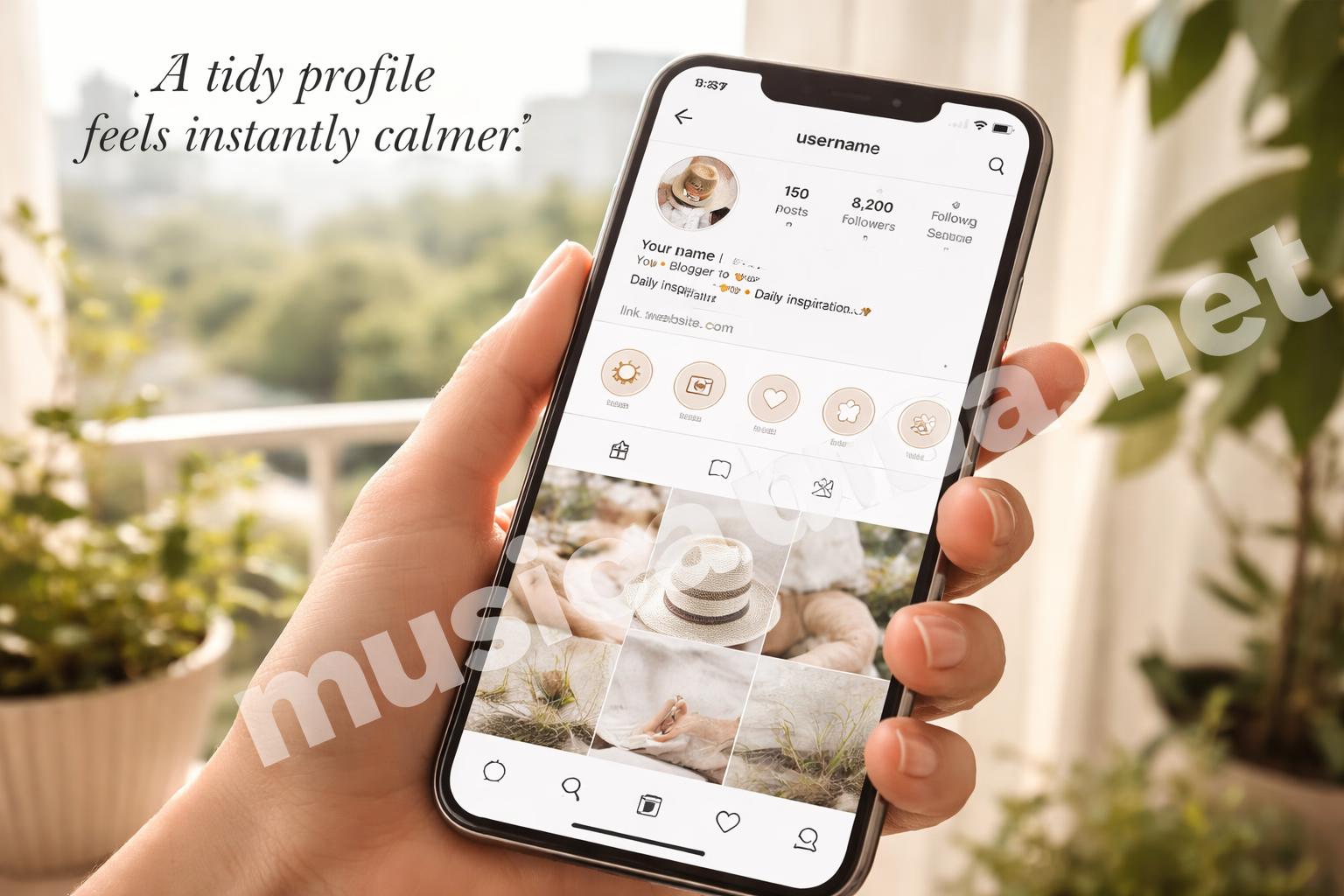 Finished instagram highlight covers on phone profile
