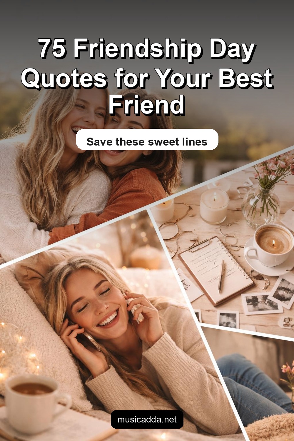 Pinterest image for 75 Friendship Day Quotes to Share With Your Best Friend