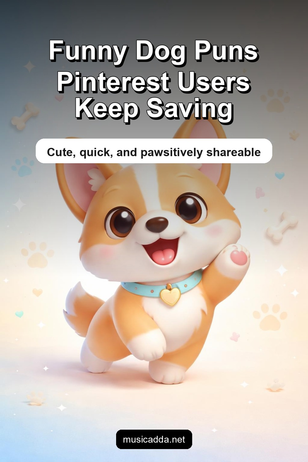 Pinterest image for 101 Funny Dog Puns Pinterest Users Can’t Stop Saving