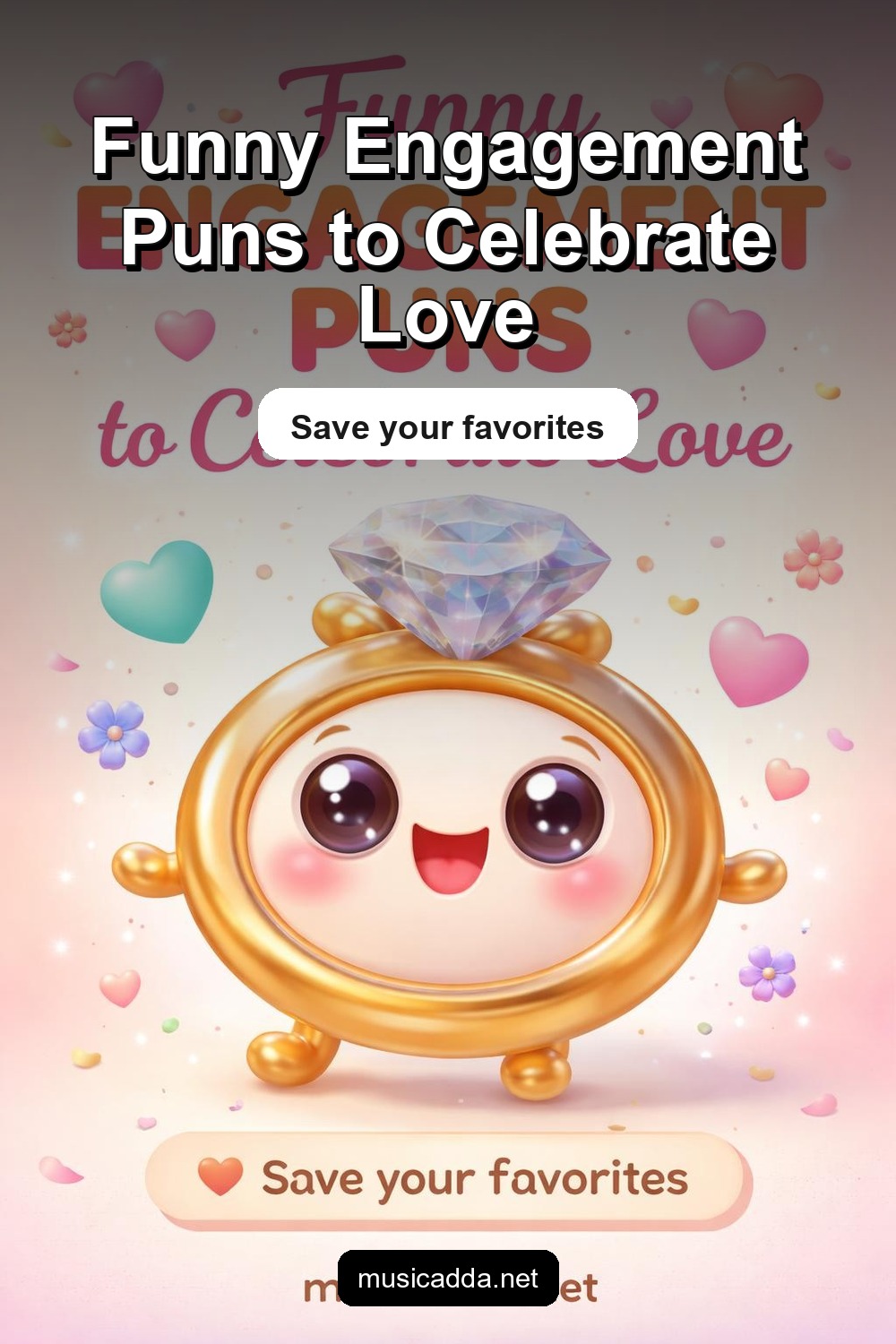 Pinterest image for Funny Engagement Puns to Celebrate Love