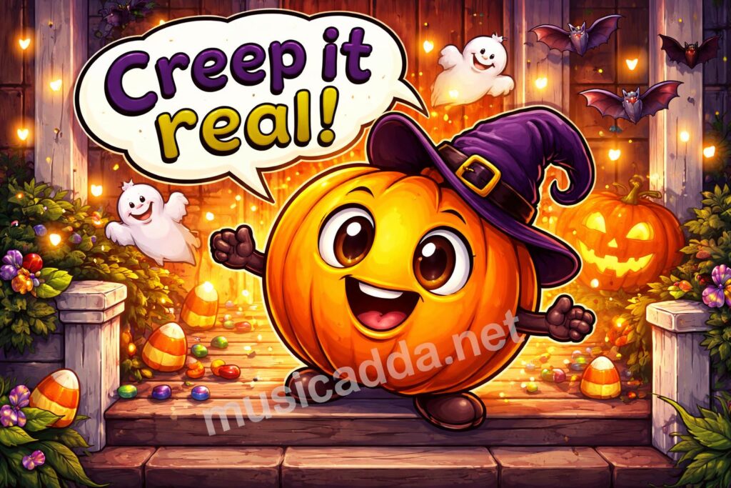 Funny halloween puns hero cartoon
