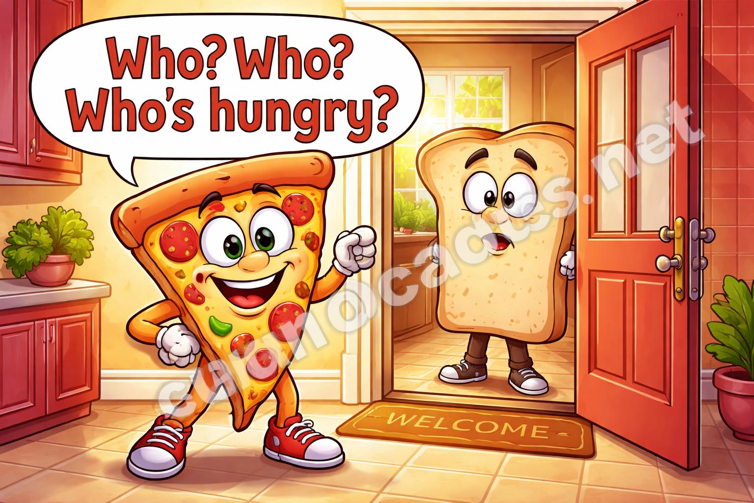 Funny knock knock puns two character joke