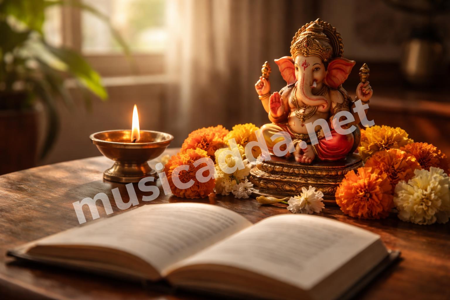 Ganesh aarti english lyrics hero image