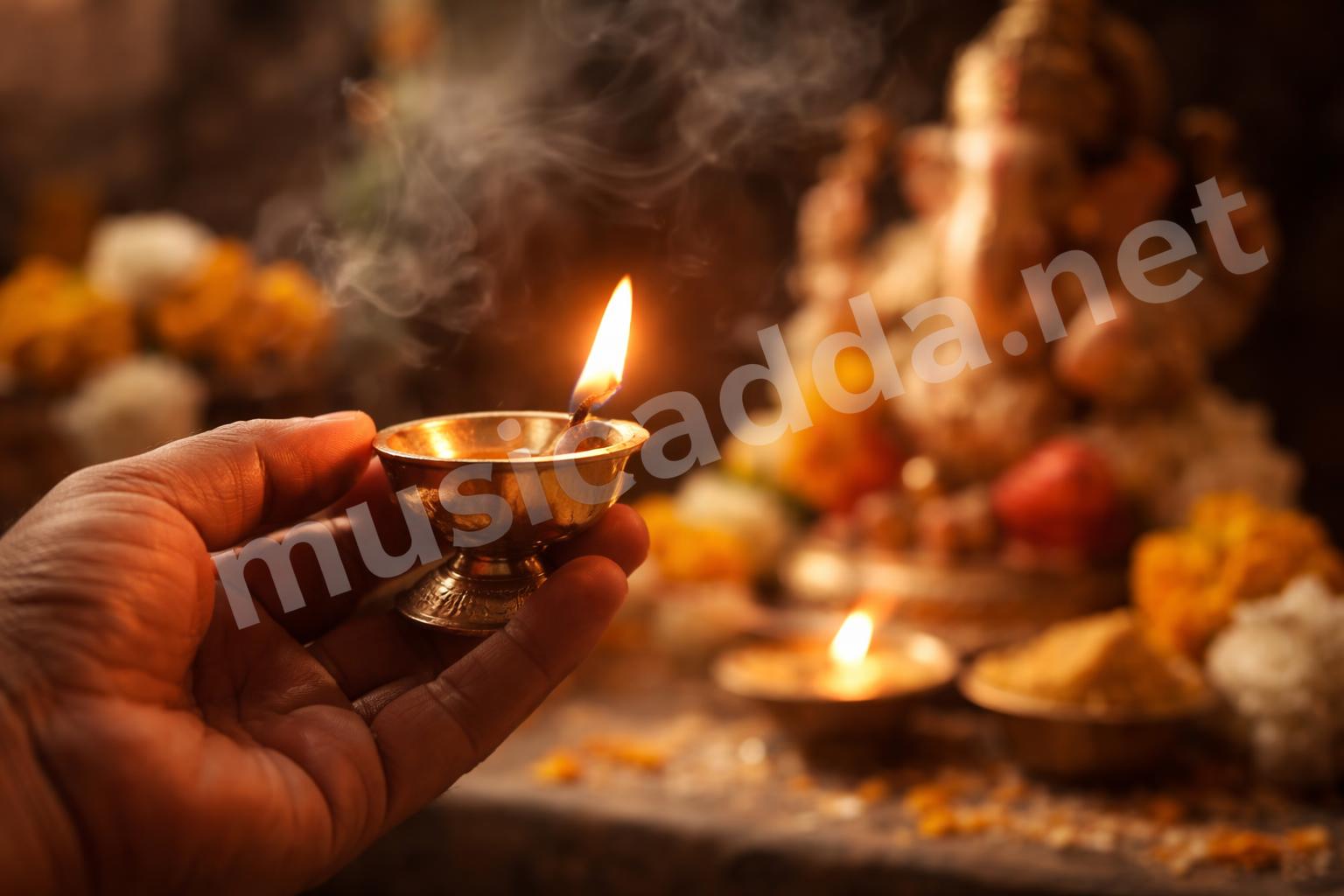 Ganesh aarti hand held diya