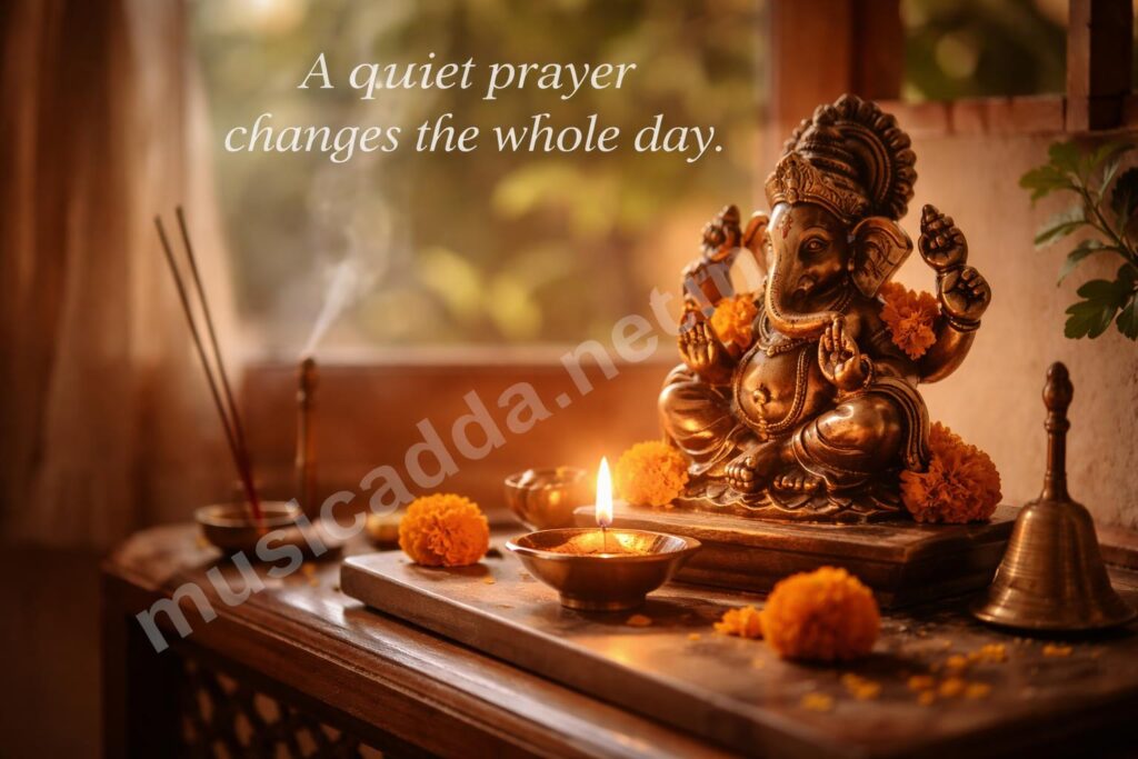 Ganesh aarti home prayer lamp