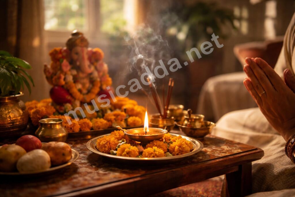 Ganesh aarti home puja hero