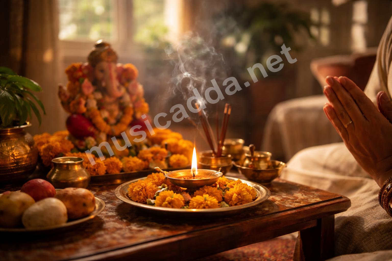 Ganesh aarti home puja hero