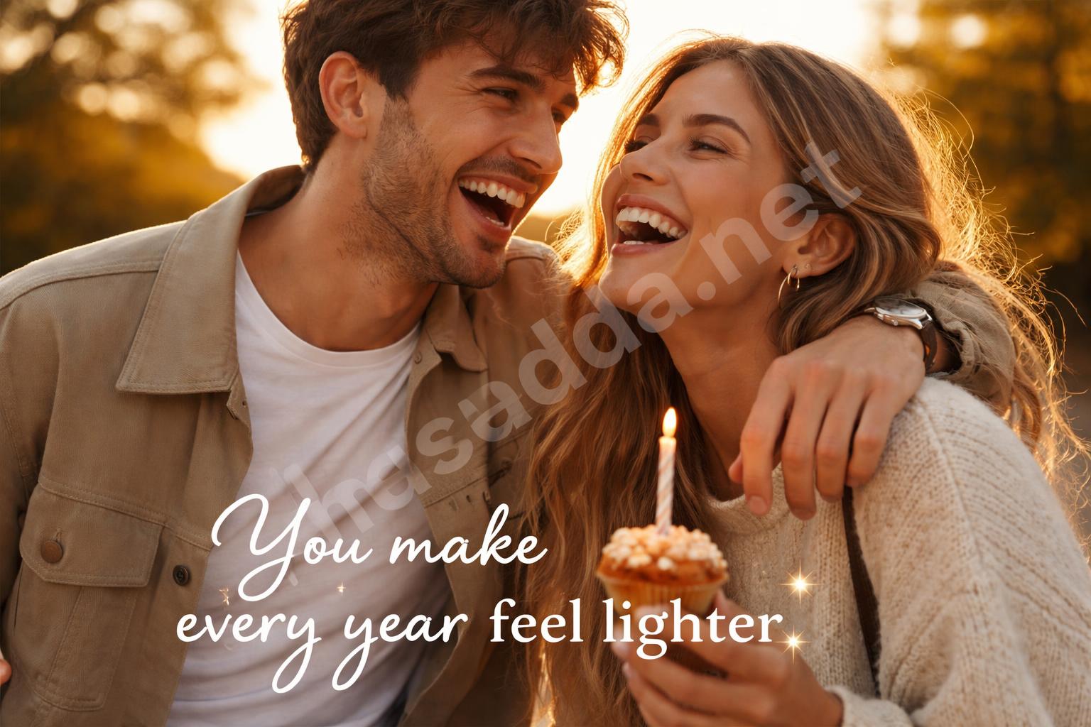 Happy birthday love caption for couple
