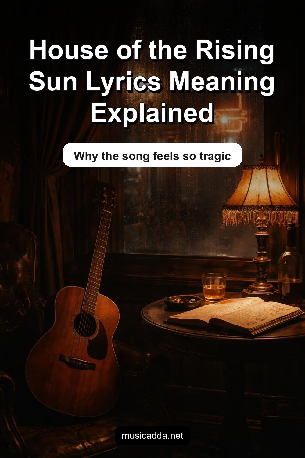 Pinterest image for House of the Rising Sun Lyrics Meaning: A Human Reading of a Song That Still Feels Heavy