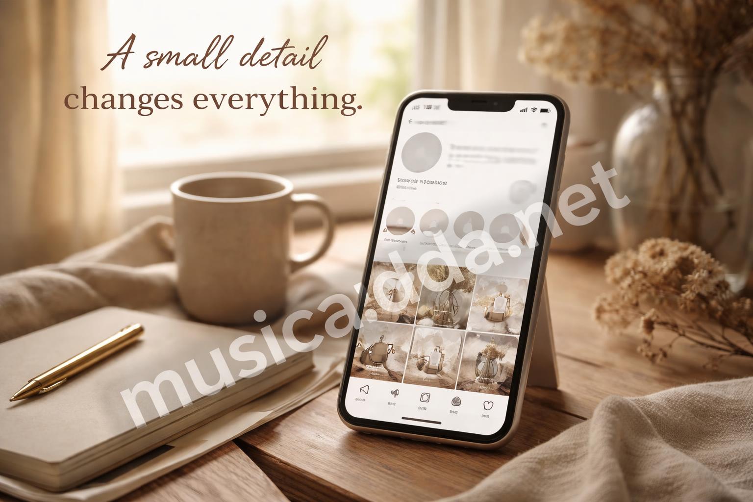 Instagram profile with clean highlight covers