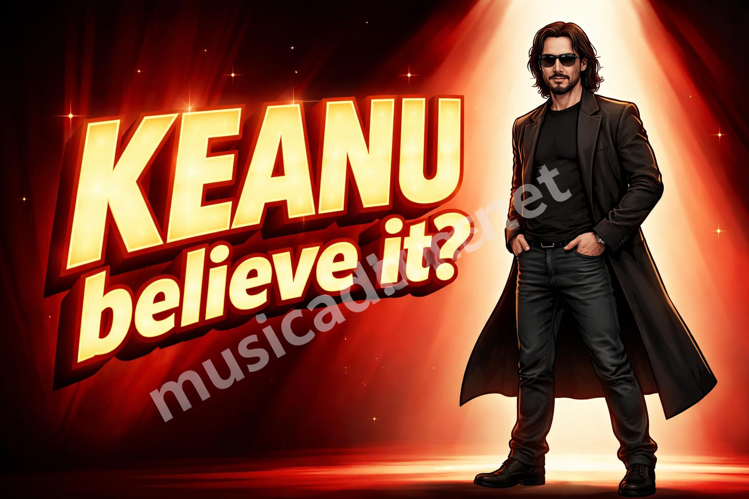 Keanu reeves puns name wordplay poster